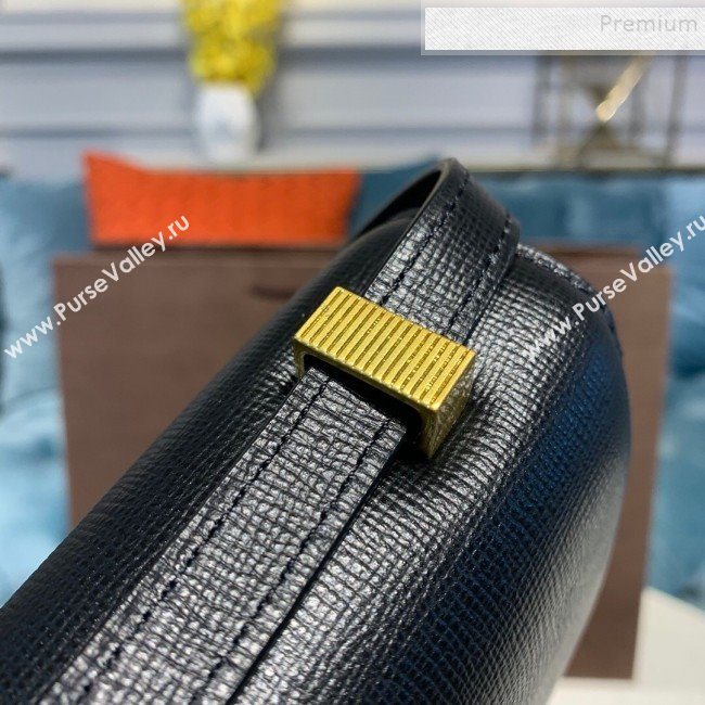 Bottega Veneta Medium Grained Calfskin BV Classic Ronde Shoulder Bag Black 2019 (MISU-9101014)