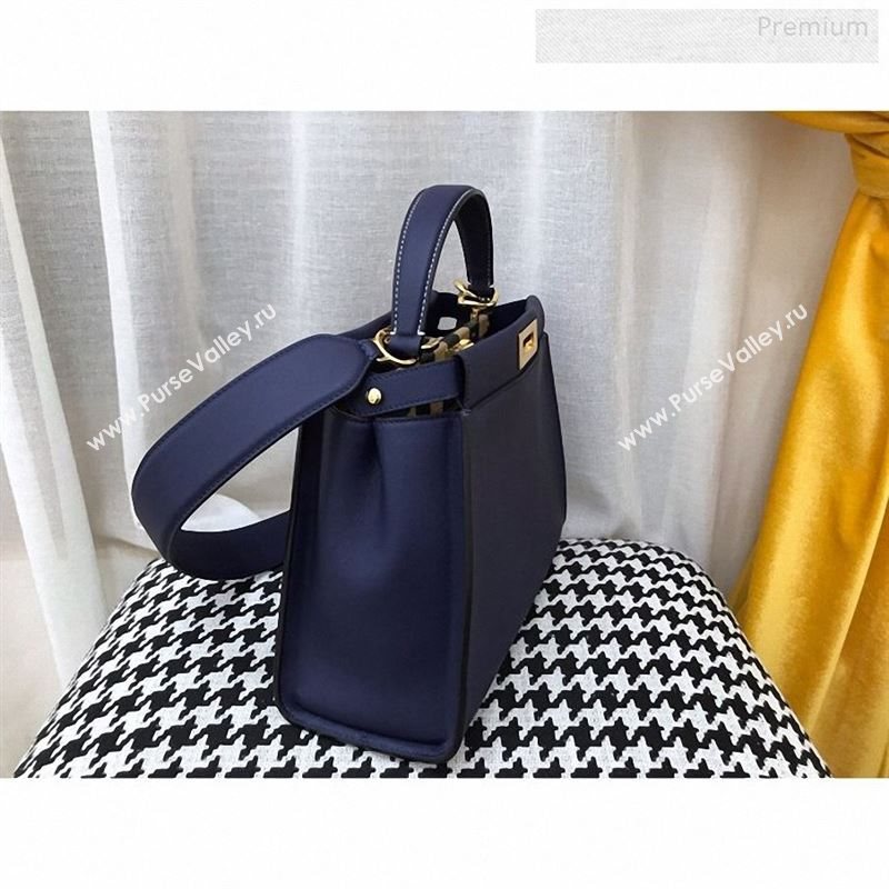 Fendi Iconic Medium Striped Lining Bag Navy Blue 2019 (AFEI-9122305)