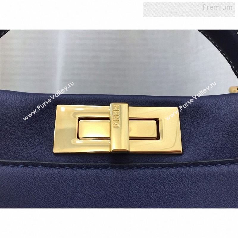 Fendi Iconic Medium Striped Lining Bag Navy Blue 2019 (AFEI-9122305)