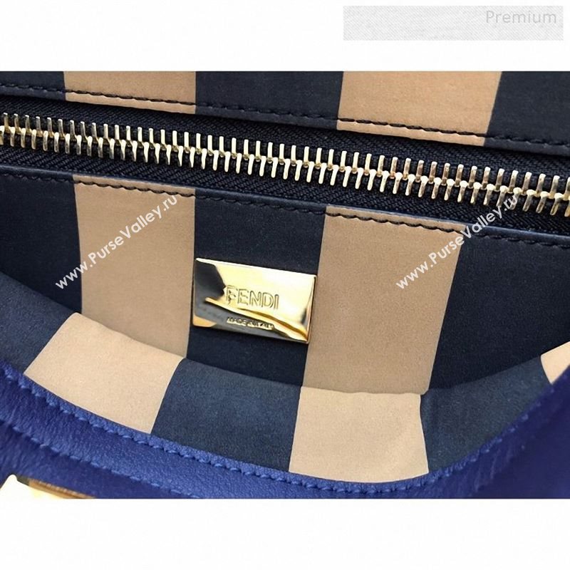 Fendi Iconic Medium Striped Lining Bag Navy Blue 2019 (AFEI-9122305)