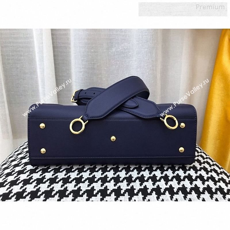 Fendi Iconic Medium Striped Lining Bag Navy Blue 2019 (AFEI-9122305)