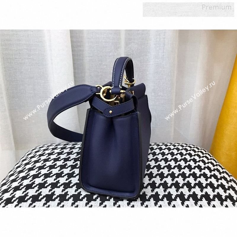 Fendi Iconic Mini Striped Lining Bag Navy Blue 2019 (AFEI-9122301)