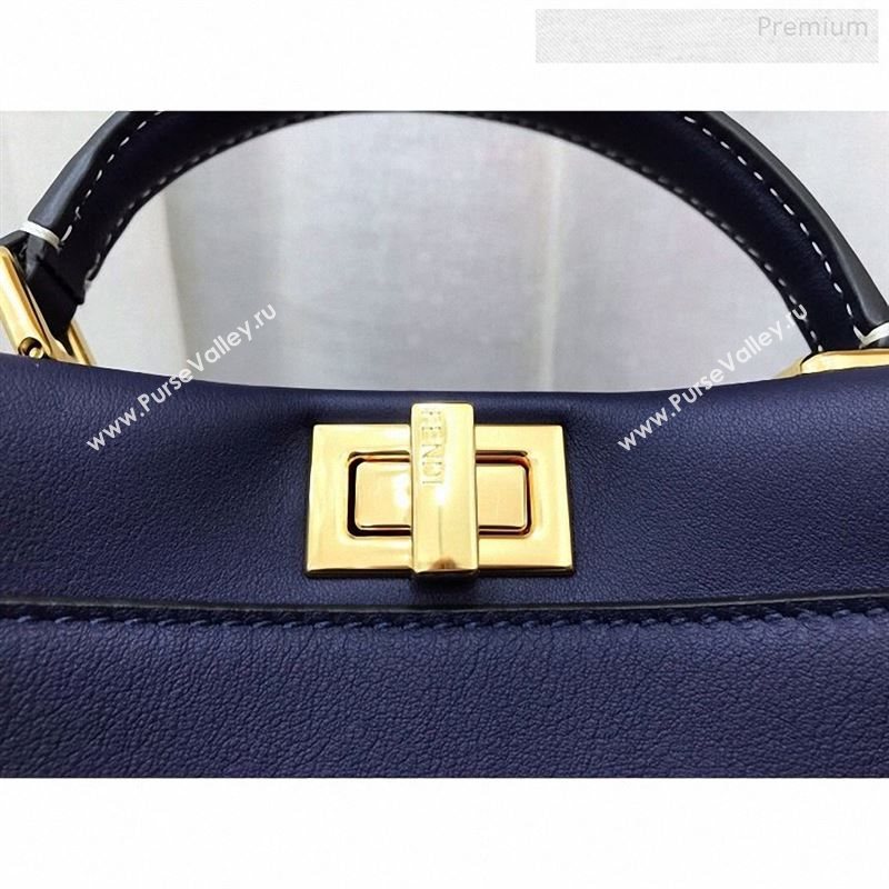 Fendi Iconic Mini Striped Lining Bag Navy Blue 2019 (AFEI-9122301)