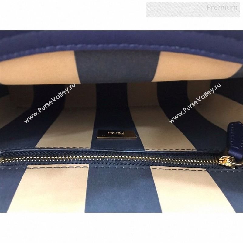 Fendi Iconic Mini Striped Lining Bag Navy Blue 2019 (AFEI-9122301)