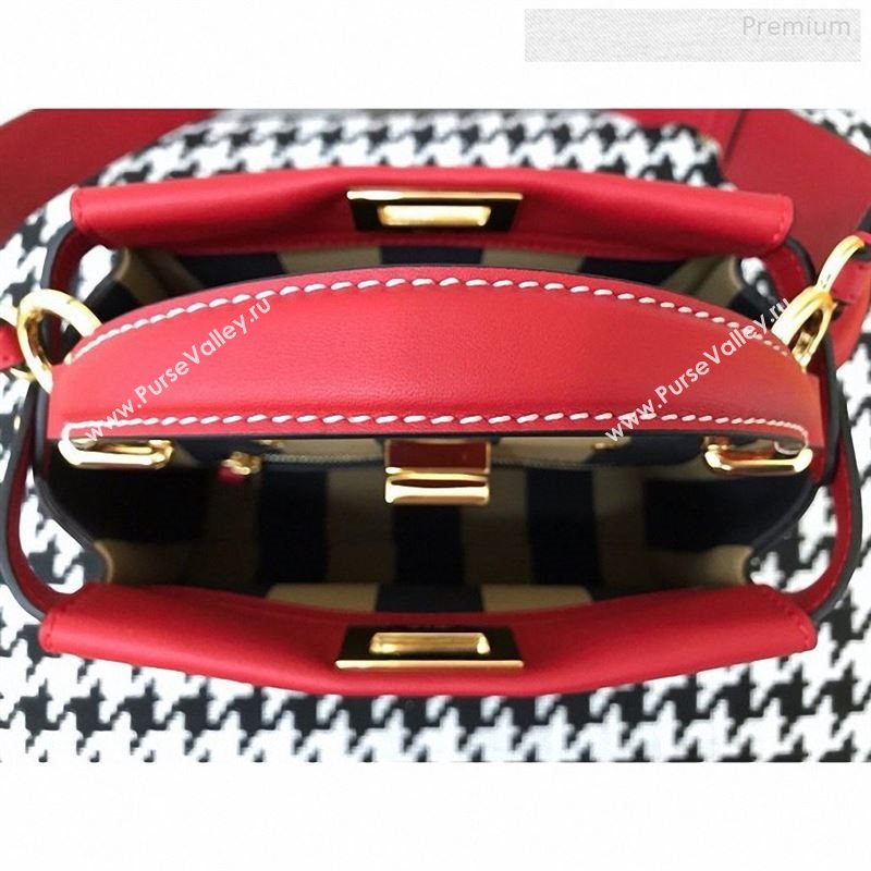 Fendi Iconic Mini Striped Lining Bag Red 2019 (AFEI-9122302)