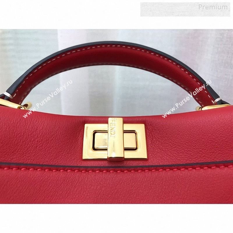 Fendi Iconic Mini Striped Lining Bag Red 2019 (AFEI-9122302)