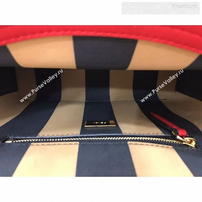 Fendi Iconic Mini Striped Lining Bag Red 2019 (AFEI-9122302)