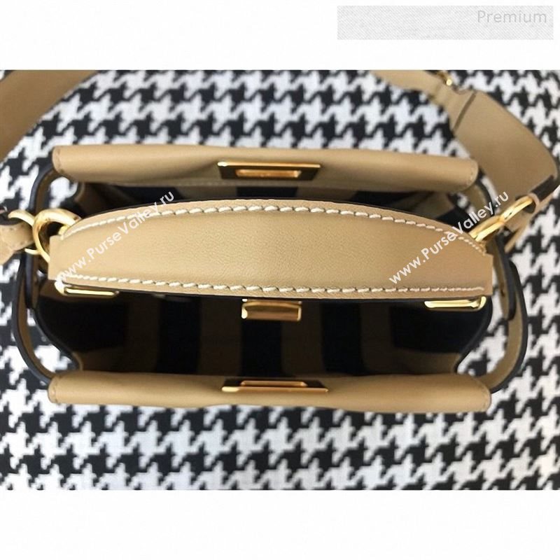 Fendi Iconic Mini Striped Lining Bag Beige 2019 (AFEI-9122303)