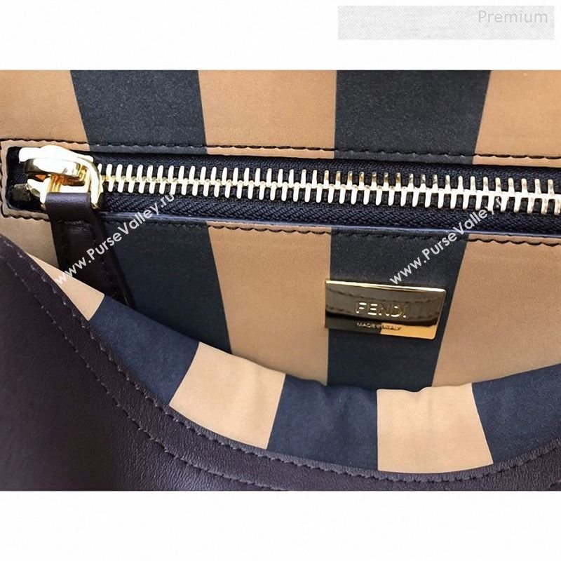 Fendi Iconic Medium Striped Lining Bag Brown 2019 (AFEI-9122307)