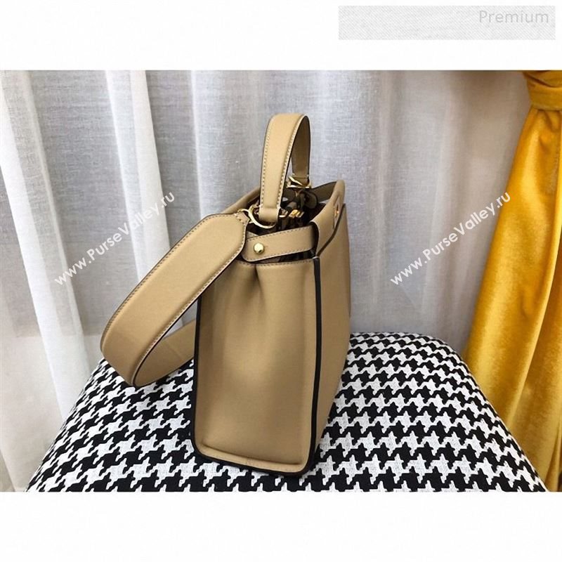 Fendi Iconic Medium Striped Lining Bag Beige 2019 (AFEI-9122306)