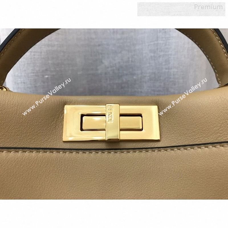 Fendi Iconic Medium Striped Lining Bag Beige 2019 (AFEI-9122306)