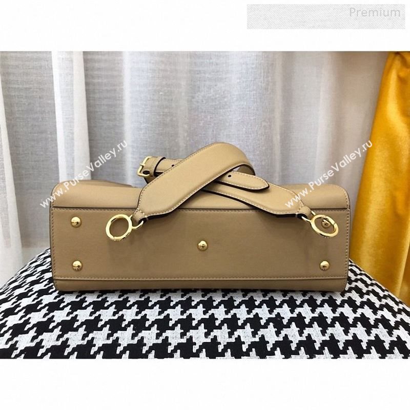 Fendi Iconic Medium Striped Lining Bag Beige 2019 (AFEI-9122306)