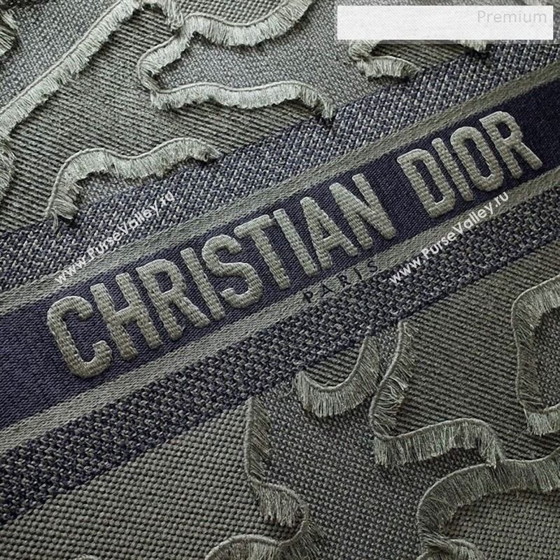 Dior Book Tote Camouflage Embroidered Canvas Bag Green 2019 (BF-9122308)