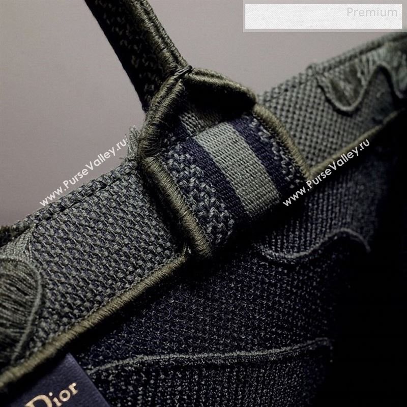 Dior Book Tote Camouflage Embroidered Canvas Bag Green 2019 (BF-9122308)