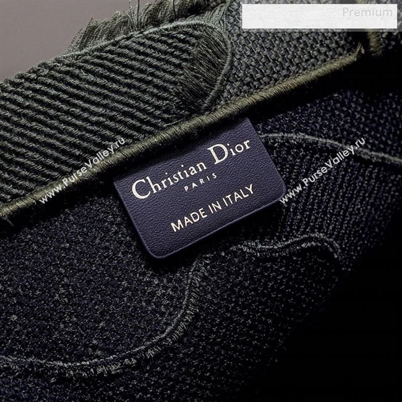 Dior Book Tote Camouflage Embroidered Canvas Bag Green 2019 (BF-9122308)