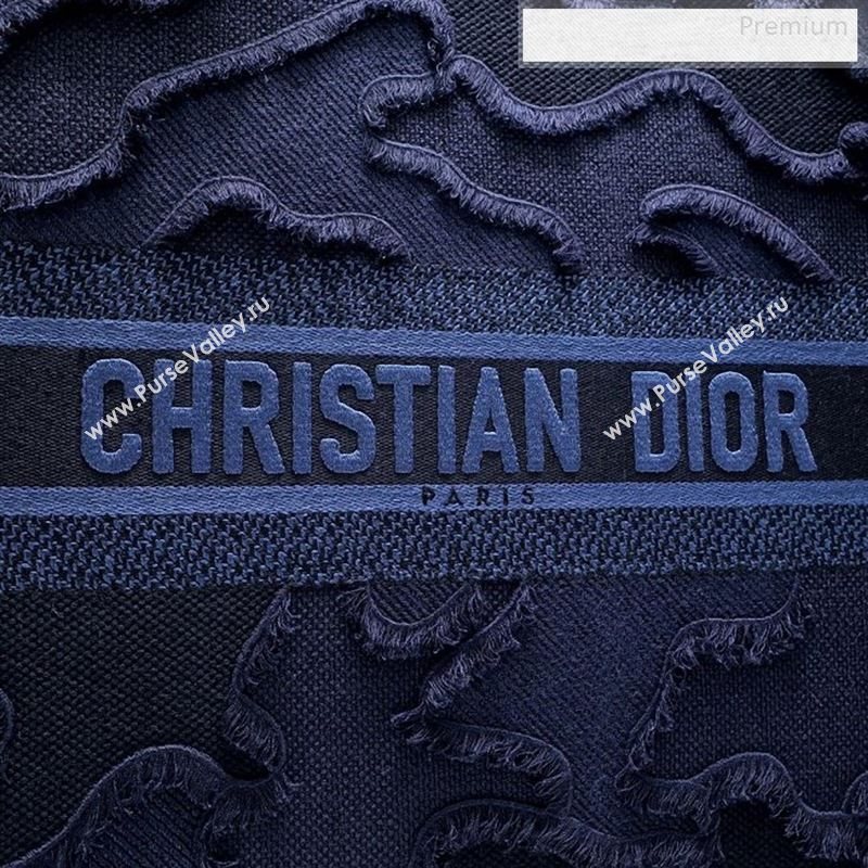 Dior Book Tote Camouflage Embroidered Canvas Bag Blue 2019 (BF-9122309)