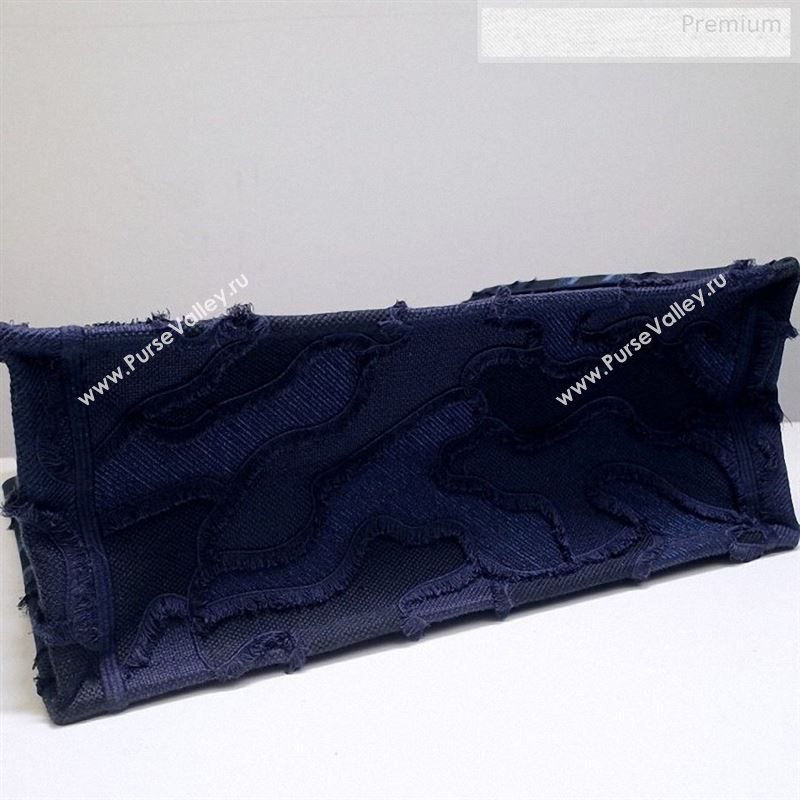 Dior Book Tote Camouflage Embroidered Canvas Bag Blue 2019 (BF-9122309)