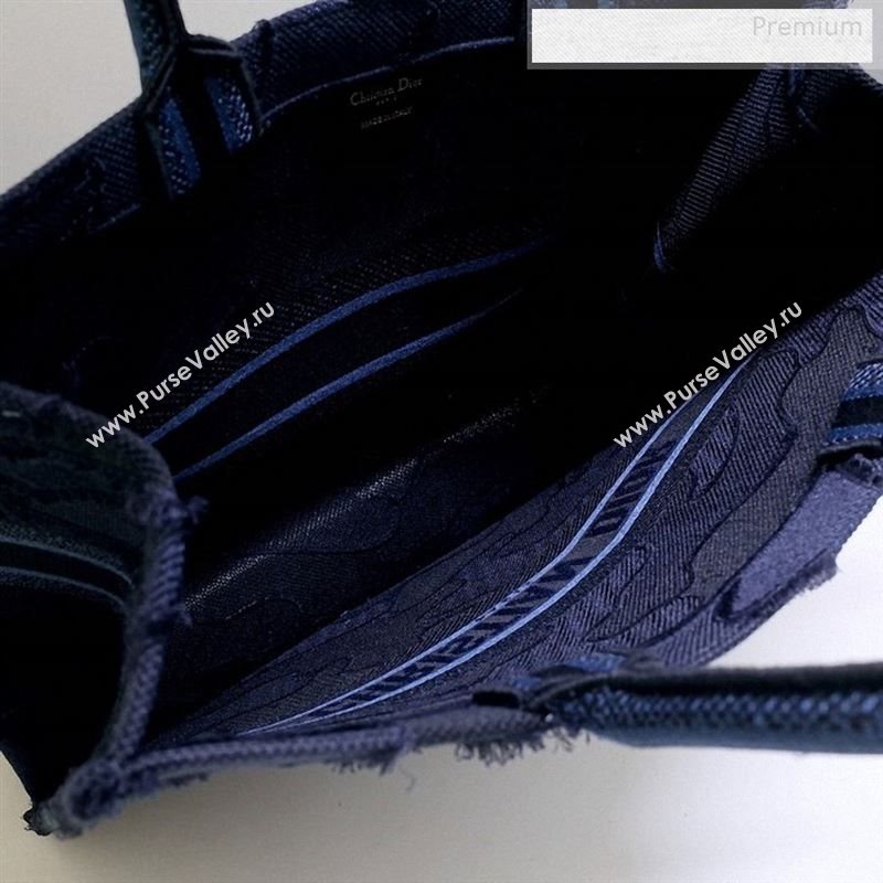 Dior Book Tote Camouflage Embroidered Canvas Bag Blue 2019 (BF-9122309)
