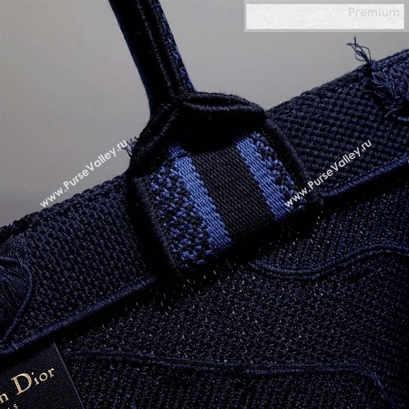 Dior Book Tote Camouflage Embroidered Canvas Bag Blue 2019 (BF-9122309)