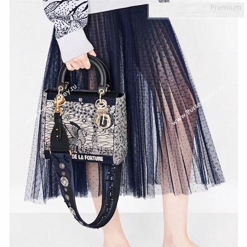 Dior Fortune Lady Dior Medium Bag in Tarot Beaded Canvas 2019 (BF-9122310)