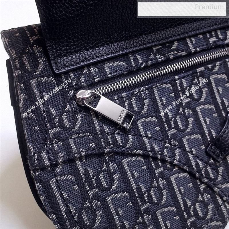 Dior Mens Blue Oblique Canvas Saddle Pocket Messenger Bag 2020 (BF-9122311)
