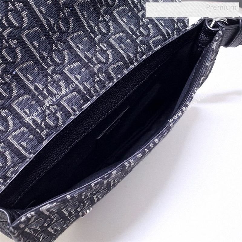 Dior Mens Blue Oblique Canvas Saddle Pocket Messenger Bag 2020 (BF-9122311)