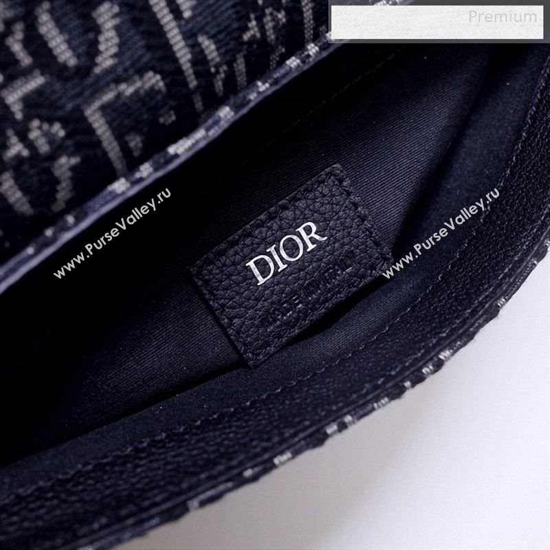 Dior Mens Blue Oblique Canvas Saddle Pocket Messenger Bag 2020 (BF-9122311)