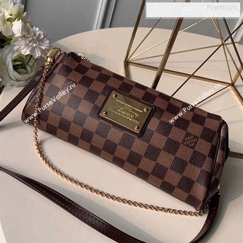 Louis Vuitton Eva Damier Ebene Canvas Crossbody Bag M55213 (KI-9122437)