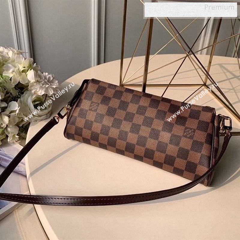 Louis Vuitton Eva Damier Ebene Canvas Crossbody Bag M55213 (KI-9122437)