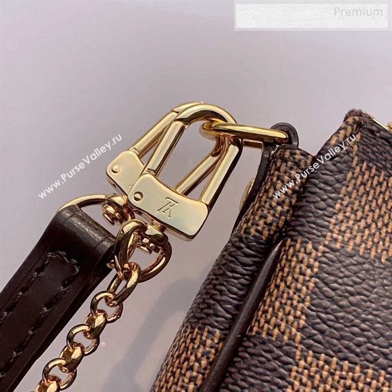 Louis Vuitton Eva Damier Ebene Canvas Crossbody Bag M55213 (KI-9122437)