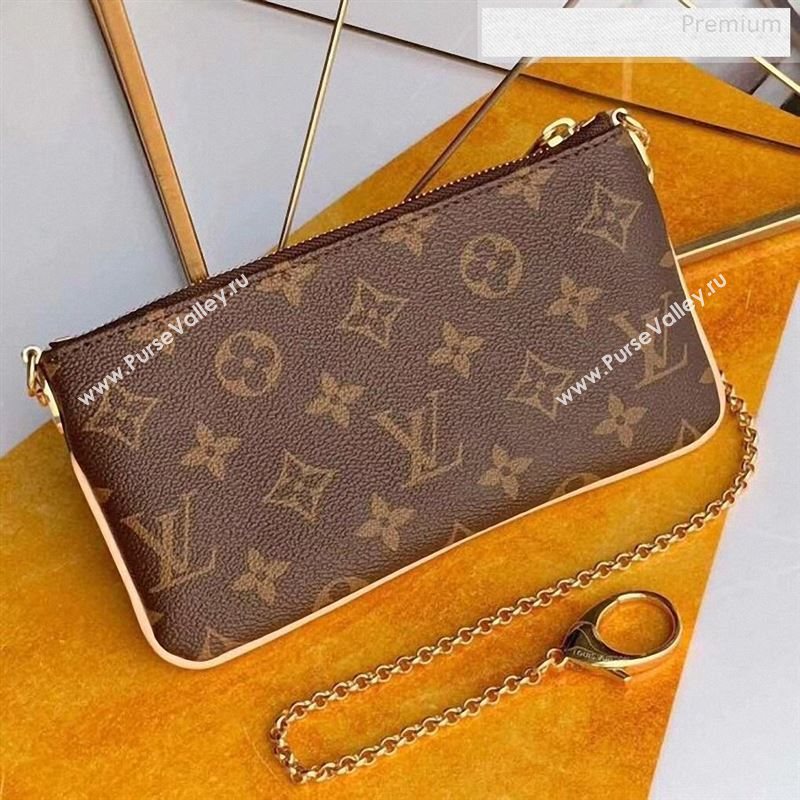 Louis Vuitton Pochette Milla Monogram Canvas Chain Shoulder Bag M60094 (KI-9122440)