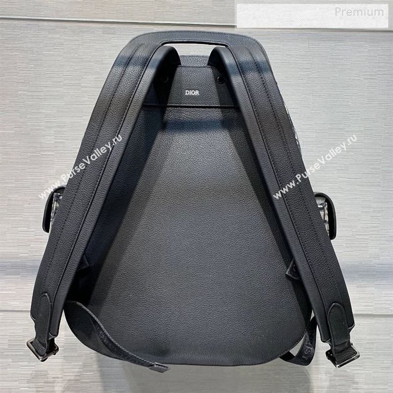 Dior Homme Mens Blue Oblique Canvas Large Saddle Backpack 2020 (XXG-9122502)