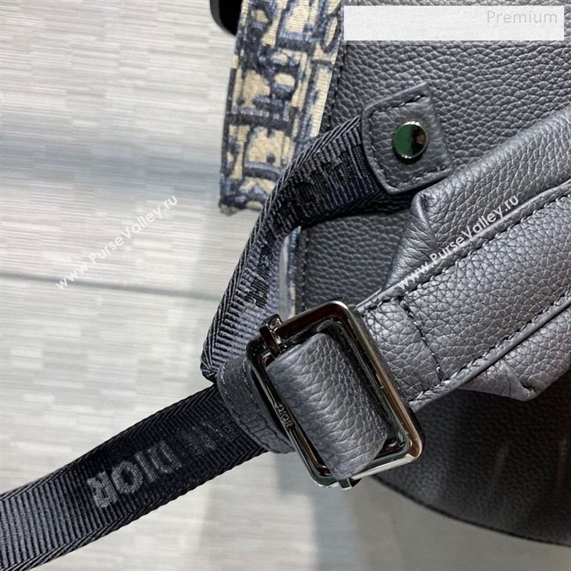 Dior Homme Mens Blue Oblique Canvas Large Saddle Backpack 2020 (XXG-9122502)