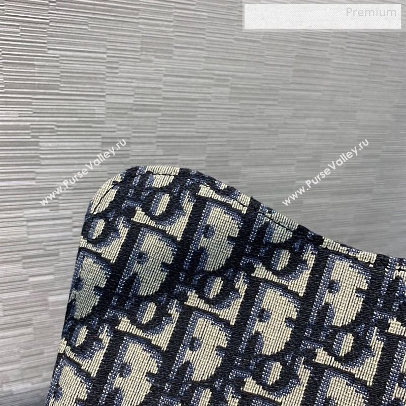 Dior Homme Mens Blue Oblique Canvas Mini Saddle Backpack 2020 (XXG-9122501)