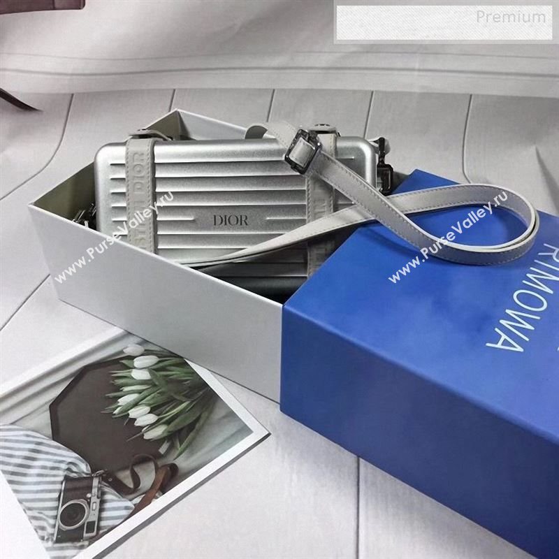 Dior x Rimowa Travel Clutch/Crossbody Bag Silver 2020 (BF-9122504)