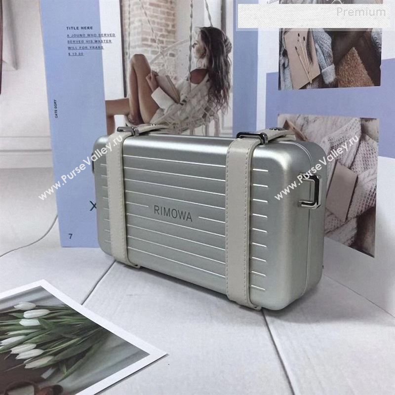 Dior x Rimowa Travel Clutch/Crossbody Bag Silver 2020 (BF-9122504)