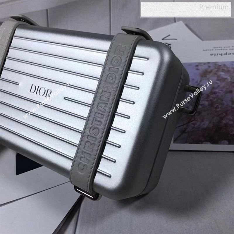 Dior x Rimowa Travel Clutch/Crossbody Bag Silver 2020 (BF-9122504)