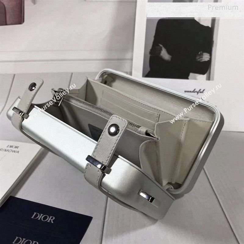 Dior x Rimowa Travel Clutch/Crossbody Bag Silver 2020 (BF-9122504)
