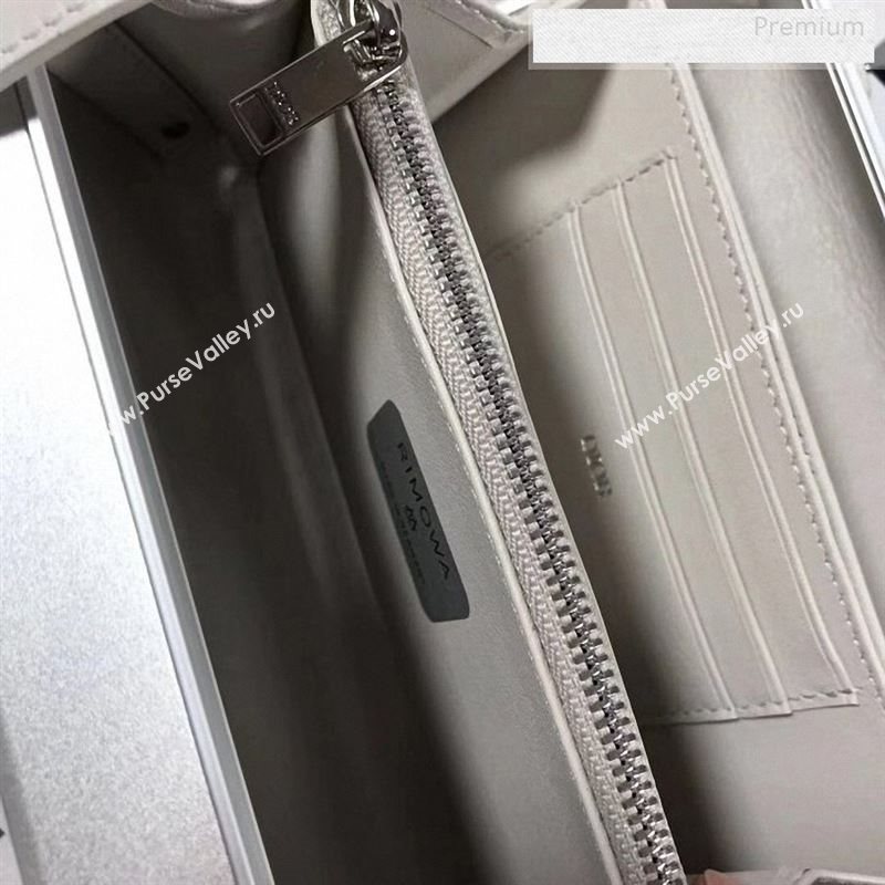 Dior x Rimowa Travel Clutch/Crossbody Bag Silver 2020 (BF-9122504)