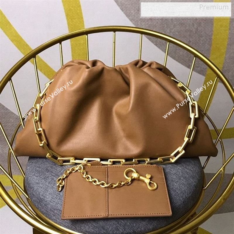 Bottega Veneta Large The Pouch Chain Shoulder Bag Brown 2019 (MS-9122507)