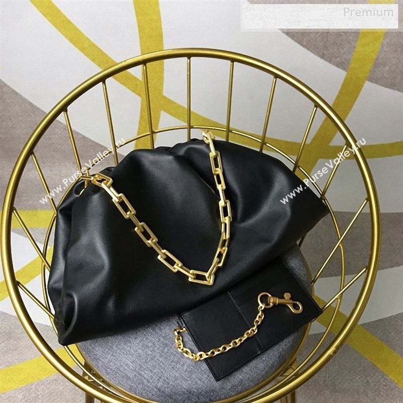Bottega Veneta Large The Pouch Chain Shoulder Bag Black 2019 (MS-9122508)