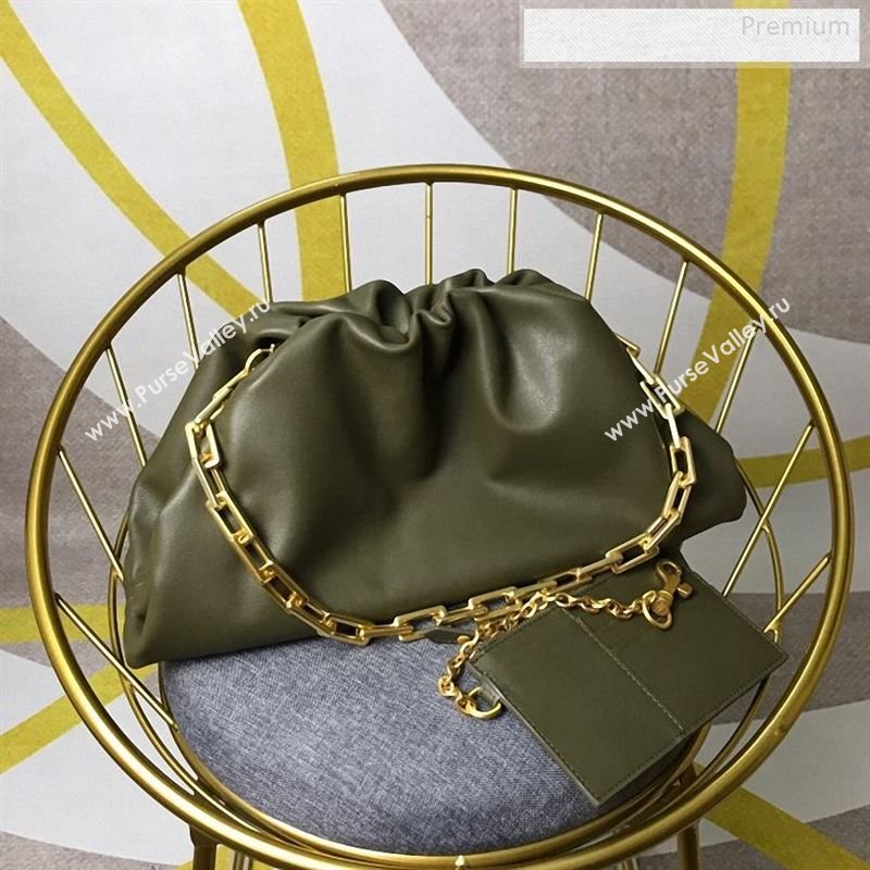 Bottega Veneta Large The Pouch Chain Shoulder Bag Green 2019 (MS-9122512)