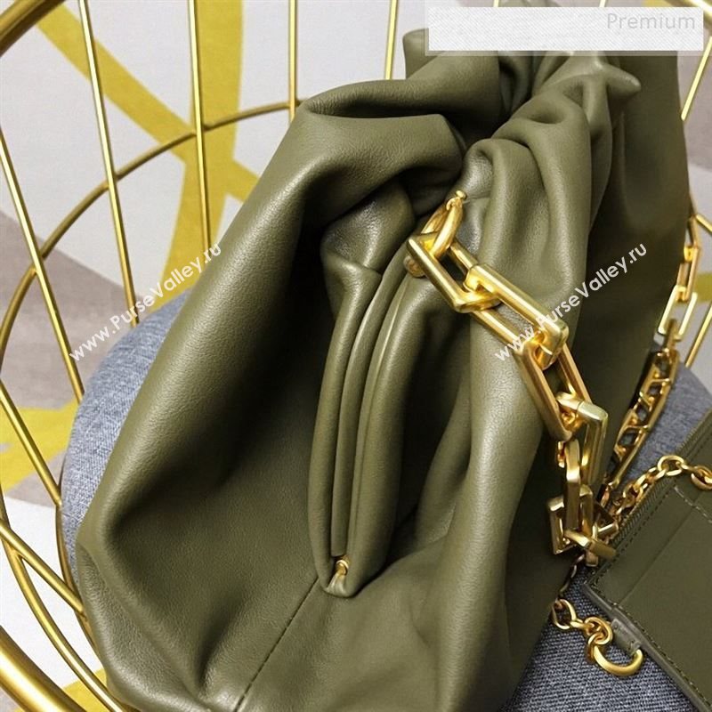 Bottega Veneta Large The Pouch Chain Shoulder Bag Green 2019 (MS-9122512)