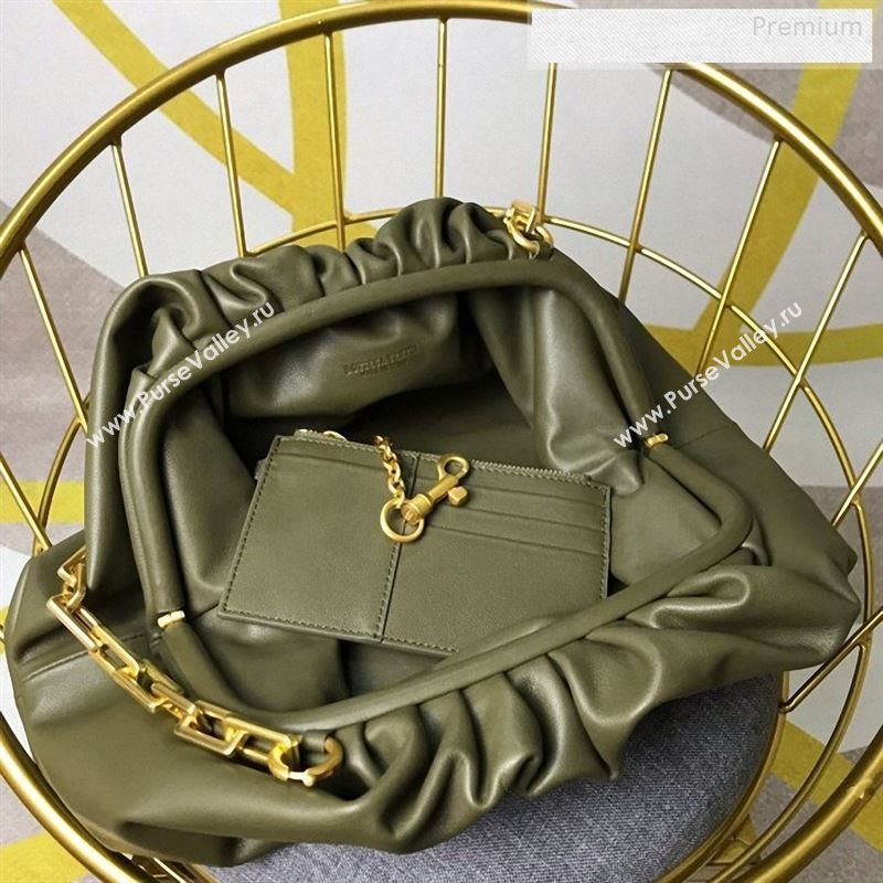 Bottega Veneta Large The Pouch Chain Shoulder Bag Green 2019 (MS-9122512)