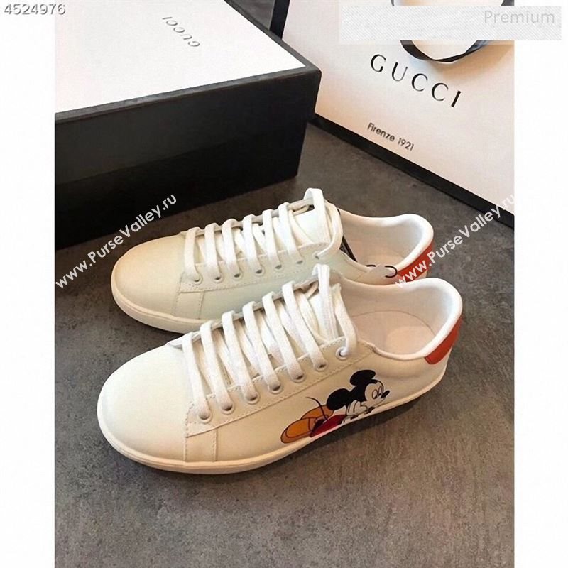 Gucci Ace Sneakers with Mouse White 2020 (For Women and Men) (EM-9122602)