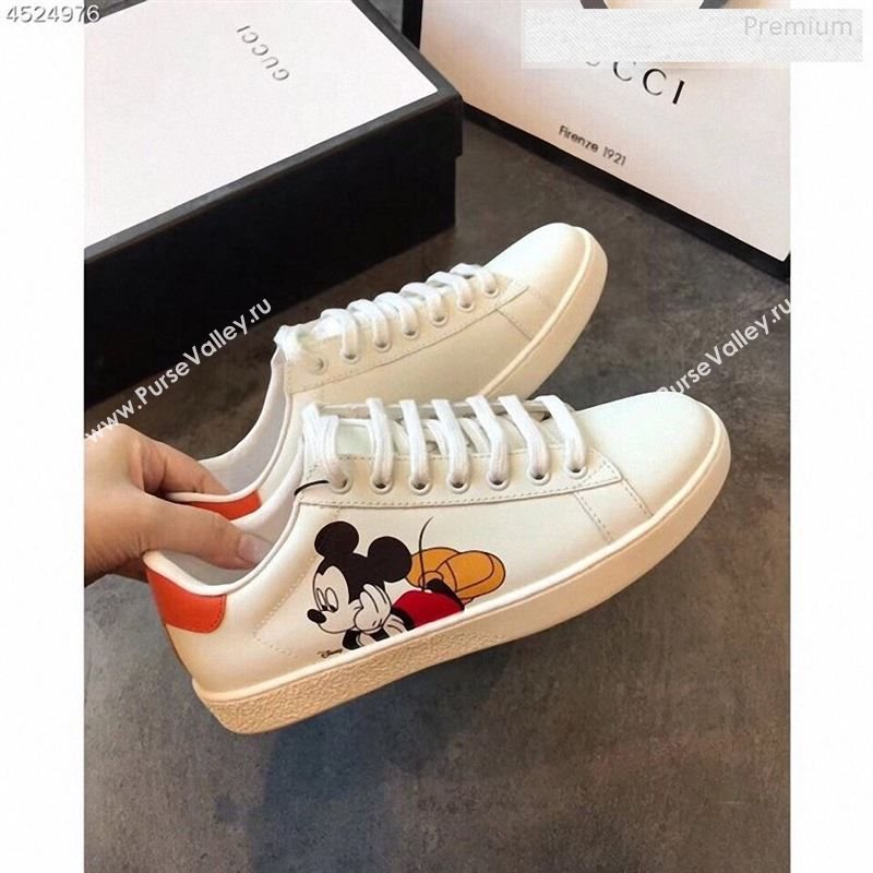 Gucci Ace Sneakers with Mouse White 2020 (For Women and Men) (EM-9122602)