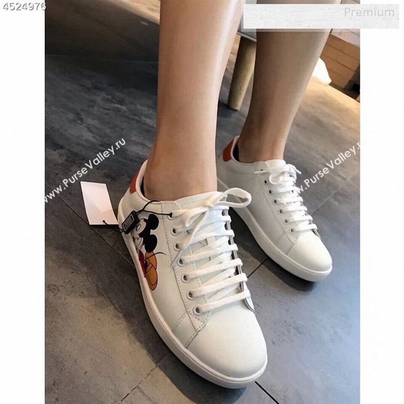 Gucci Ace Sneakers with Mouse White 2020 (For Women and Men) (EM-9122602)