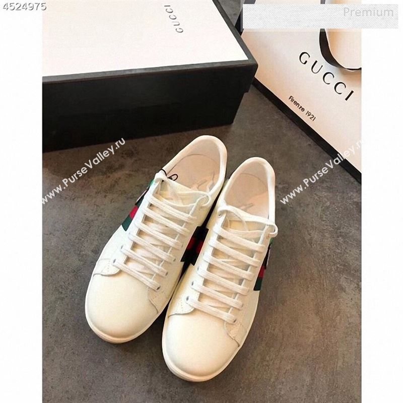 Gucci Ace Sneakers with GG Apple White 2020 (For Women and Men) (EM-9122601)