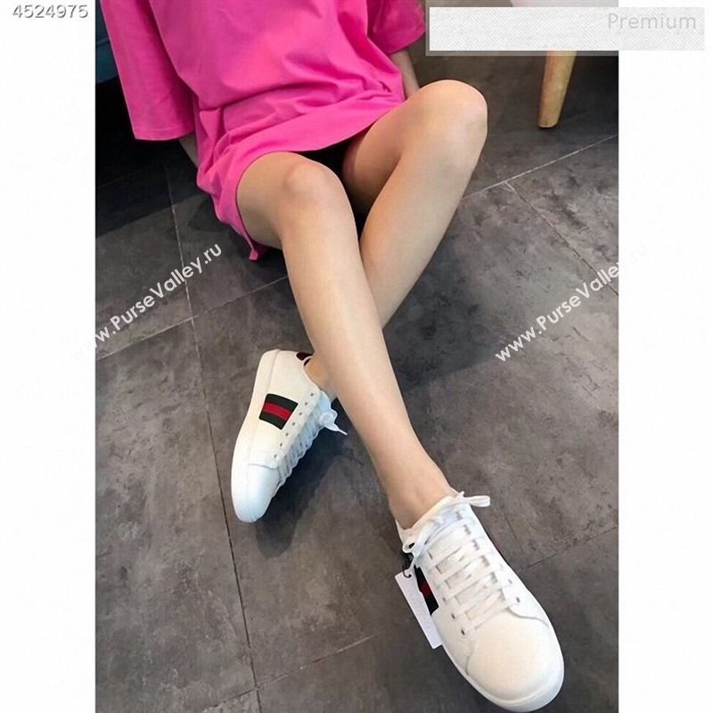 Gucci Ace Sneakers with GG Apple White 2020 (For Women and Men) (EM-9122601)