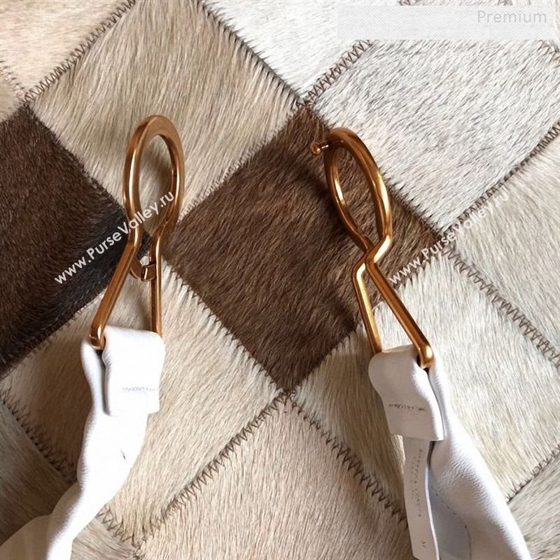 Bottega Veneta Lambskin Belt 40mm with Saddle Buckle White 2019 (MS-9122328)